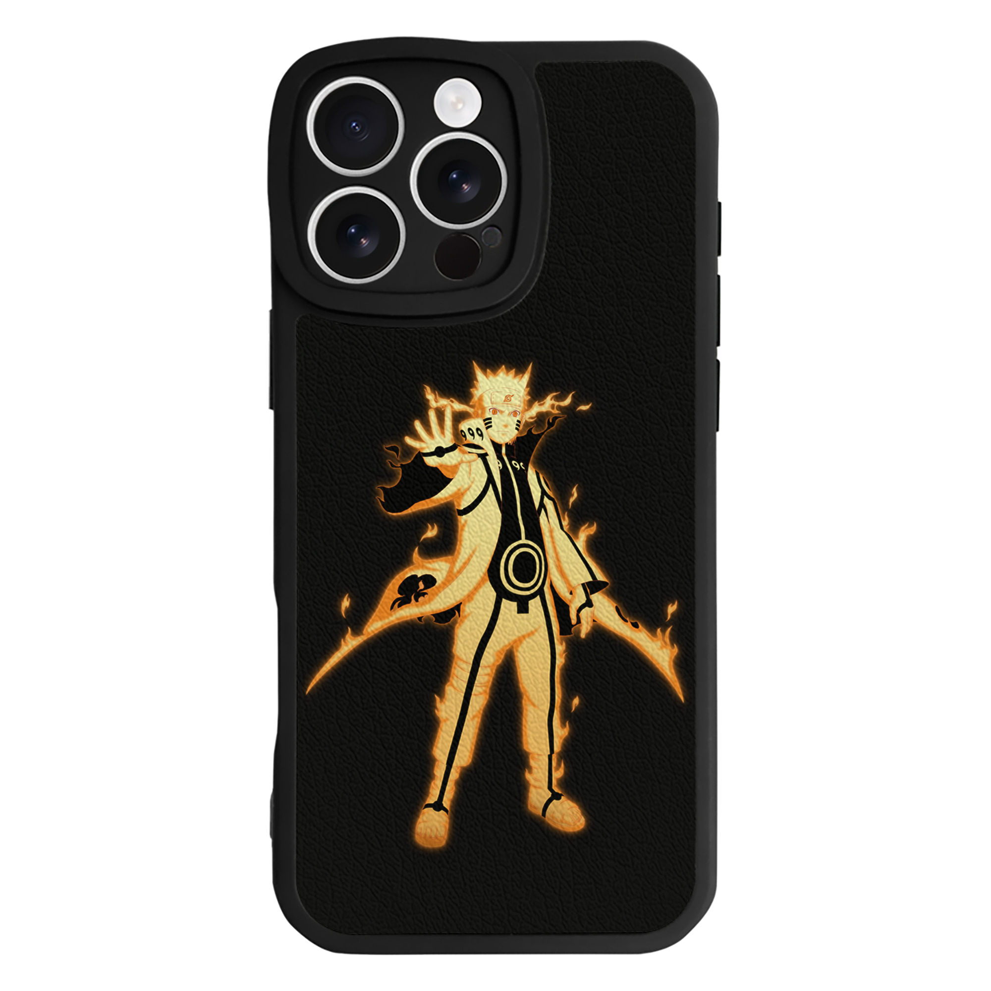（画像用） NARUTO -ナルト- うずまき ナルト Uzumaki Naruto 【iPhone 16シリーズ対応】シリコンスマホケース（レザー調） 材質：シリコン